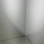 Wanddeckschicht in Edelstahl Walzblank 2B